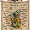 To My Daughter You Are My Life Quilt Blanket. Foldable And Compact - Super King - Ettee