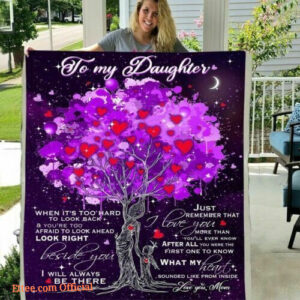 To My Daughter, Love Your Mom Quilt - Fleece Blanket Gift - Super King - Ettee