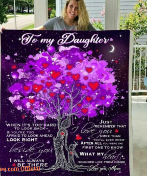 To My Daughter, Love Your Mom Quilt - Fleece Blanket Gift - Super King - Ettee