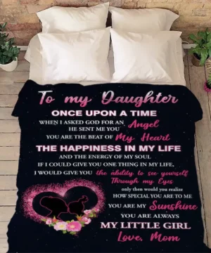 To My Daughter You Are My Sunshine Quilt Blanket For Daughter From Mom - Super King - Ettee