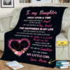 To My Daughter You Are My Sunshine Personalized Quilt Blanket - Super King - Ettee