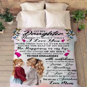 To My Daughter You Are My Sunshine Quilt Blanket.Daughter's Day Gift - Super King - Ettee