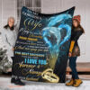 Valentine To My Gorgeous Wife Fleece Blanket. Lightweight And Smooth Comfort - Super King - Ettee