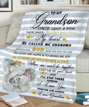 To My Grand Son Once Upon A Time Quilt Blanket. Light And Durable. Soft To Touch - Super King - Ettee