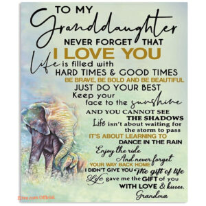 To My Granddaughter Never Forget That Grandma Quilt Blanket - Super King - Ettee