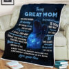 To My Great Mom My Great Woman Yesterday Quilt Blanket. Foldable And Compact - Super King - Ettee
