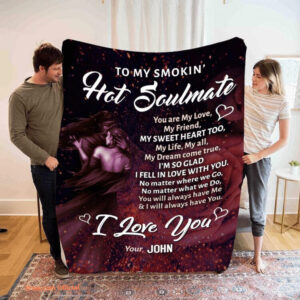 To My Hot Soulmate Quilt Blanket. Lightweight And Smooth Comfort - Super King - Ettee