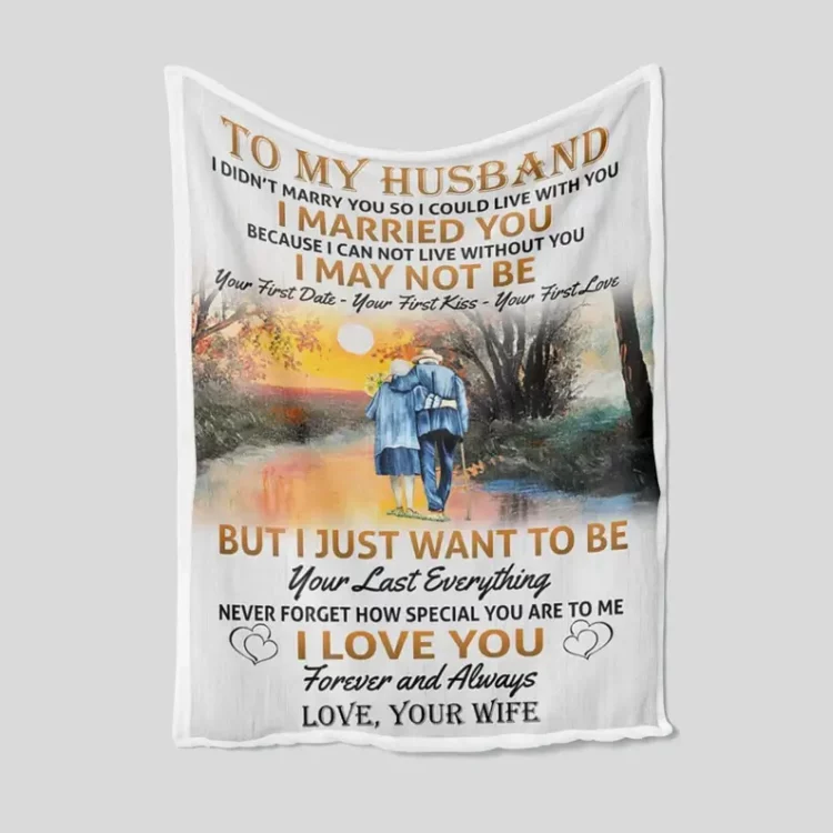 To My Husband Blanket Anniversary Quilt Blanket - Super King - Ettee