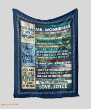 To My Husband Quilt Blanket Personalized Name Gift Couple Valentine - Super King - Ettee