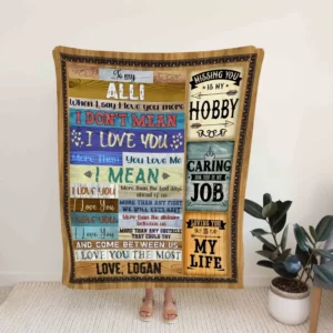 To My Husband Blanket.To My Wife Blanket.Gift Blanket.Blanket For Couple.Wedding  Anniversary Blanket - Super King - Ettee