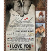 To My Husband Quilt Blanket - From Wife, I Love You - Valentine’s Day Gift - Super King - Ettee