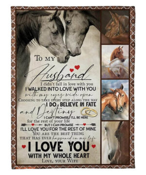 To My Husband Quilt Blanket - From Wife, I Love You - Valentine’s Day Gift - Super King - Ettee