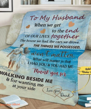 To My Husband I Had You Customized Quilt Blanket Gift From Wife - Super King - Ettee