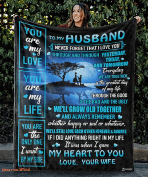 To My Husband Never Forget That Grow Old Together Quilt Blanket - Super King - Ettee