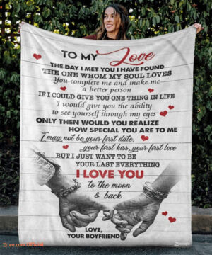 To My Love The Day I Met You Gifts For Girlfriend Wife Boyfriend Quilt Blanket - Super King - Ettee