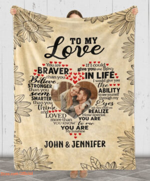 To My Love Believe Customized Quilt Blanket Gift Valentine Day Couples - Super King - Ettee