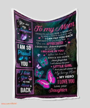 To My Mom Blanket For Gift My Family. Luxurious Super Soft Quilt Blanket - Super King - Ettee