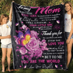 To My Mom Blanket Mother Blanket Family Throw Blanket Blanket For Mom 3 - Super King - Ettee