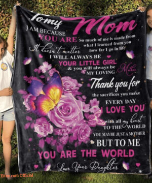 To My Mom Blanket Mother Blanket Family Throw Blanket Blanket For Mom 3 - Super King - Ettee