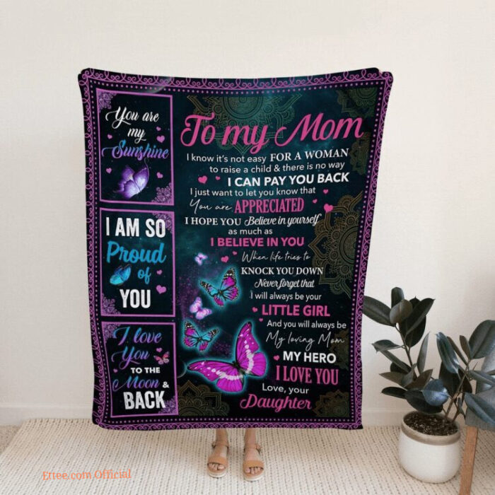 To My Mom Blanket Mother Blanket Family Throw Blanket Blanket For Mom 6 - Ettee - Blanket for Mom