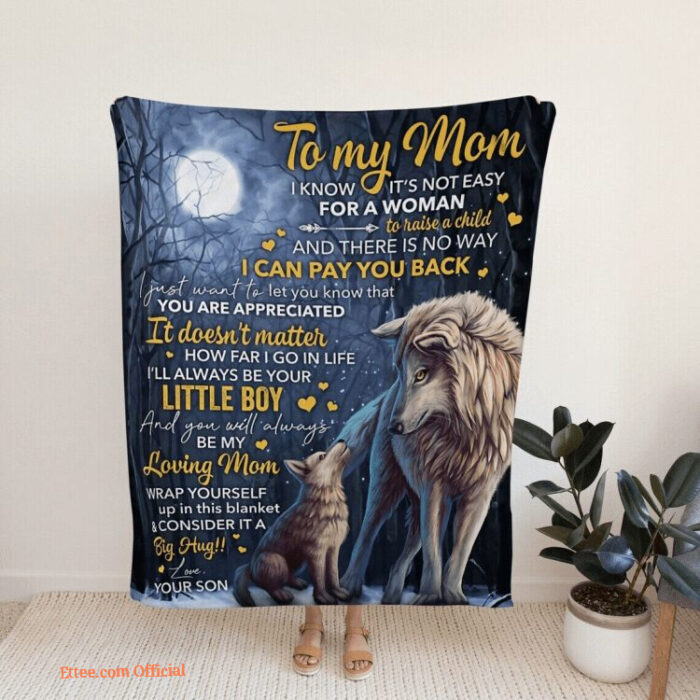 To My Mom Blanket Mother Blanket Family Throw Blanket Blanket For Mom 7 - Super King - Ettee