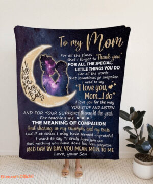 To My Mom Blanket Mother Blanket Family Throw Blanket Blanket For Mom 9 - Super King - Ettee