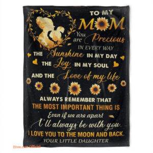 To My Mom Quilt Blanket - Lightweight & Smooth Comfort, Foldable & Compact - Super King - Ettee