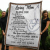 To My Mom Elephants You Are The World Quilt Blanket. Foldable And Compact - Super King - Ettee