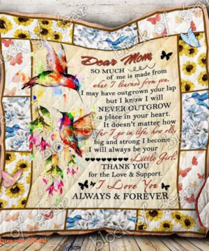 To My Mom I Love You Always And Forever Quilt Blanket Great - Super King - Ettee