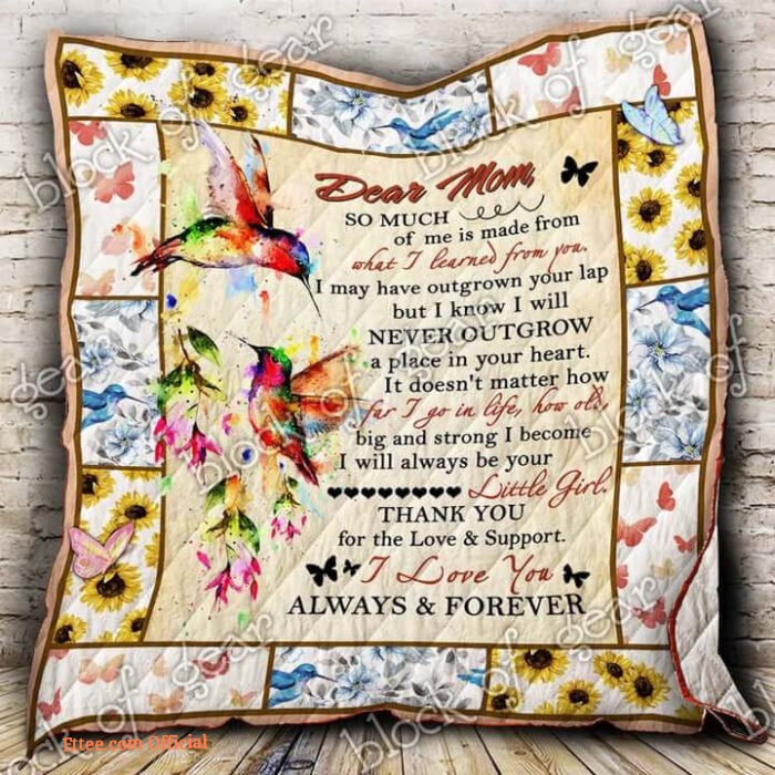 To My Mom I Love You Always And Forever Quilt Blanket Great - Super King - Ettee
