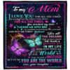 To My Mom I Love You For All The Times Quilt Blanket. Foldable And Compact - Super King - Ettee
