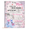 To My Mom I Love You For All The Times You Quilt Blanket. Foldable And Compact - Super King - Ettee