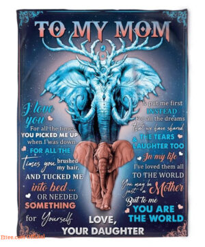 To My Mom I Love You For All The Times You Quilt Blanket. Light And Durable - Super King - Ettee