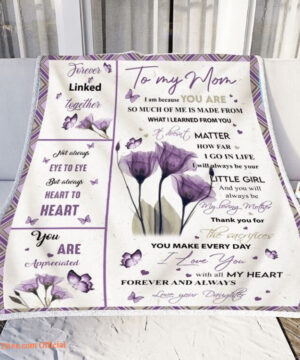 To My Mom I Love You With All My Heart Forever Quilt Blanket - Super King - Ettee