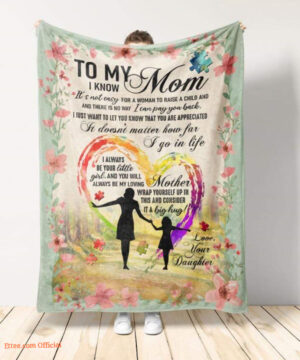 To My Mom Quilt Blanket - Lightweight, Soft, Durable | Ideal Gift for Her - Super King - Ettee