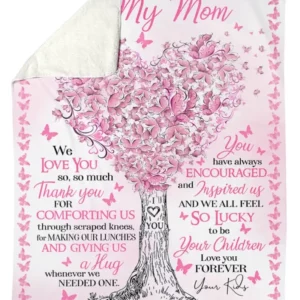 To My Mom We Love You So Much Quilt Blankets - Super King - Ettee
