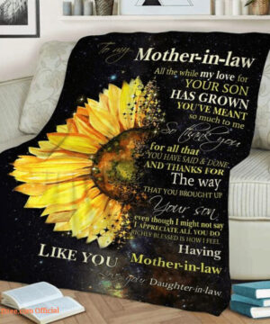 To My Mother Quilt Blanket All The While My Love For Your Son - Super King - Ettee