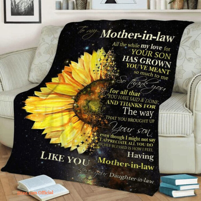To My Mother Quilt Blanket All The While My Love For Your Son - Super King - Ettee