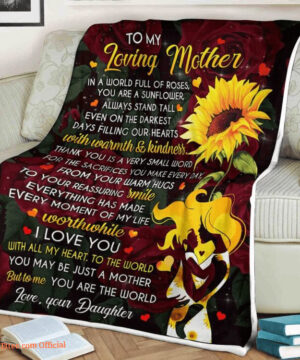 To My Mother Everything You Made Is Every Moment Of My Life Quilt Blanket - Super King - Ettee