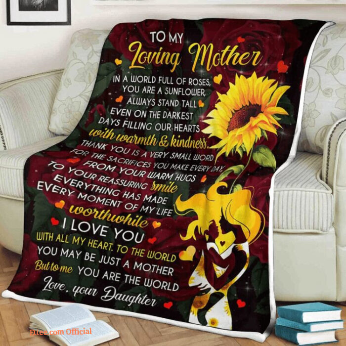 To My Mother Everything You Made Is Every Moment Of My Life Quilt Blanket - Super King - Ettee