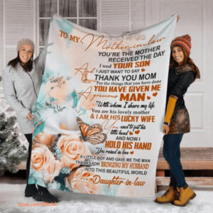 To My Mother I Just Want To Say Thank You Quilt Blanket. Foldable And Compact - Super King - Ettee