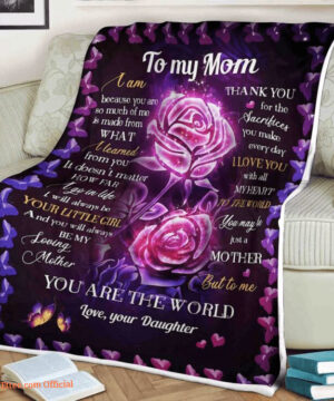 To My Mother I Love You With All My Heart Quilt Blanket. Light And Durable - Super King - Ettee