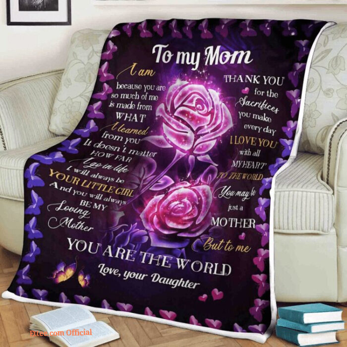 To My Mother I Love You With All My Heart Quilt Blanket. Light And Durable - Super King - Ettee