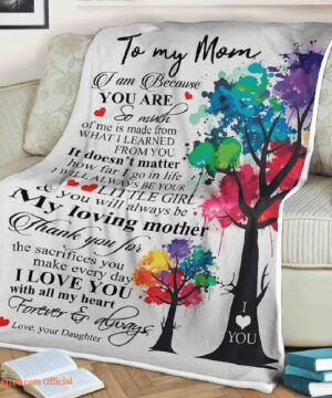 To My Mother I Will Always Be Your Girl Mom Fleece Quilt Blanket - Super King - Ettee