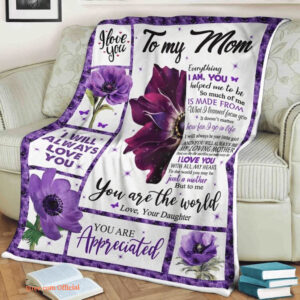 To My Mother I Will Always Be Your Little Girl Fleece Quilt Blanket - Super King - Ettee