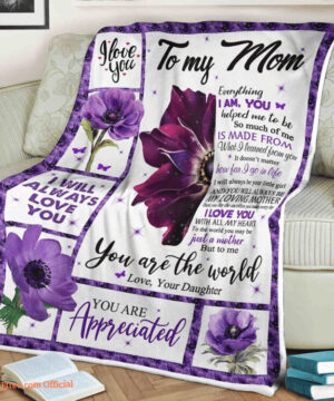 To My Mother I Will Always Be Your Little Girl Fleece Quilt Blanket - Super King - Ettee