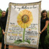 To My Mother In Law Sunflower Warmth And Kindness Quilt Blanket - Super King - Ettee