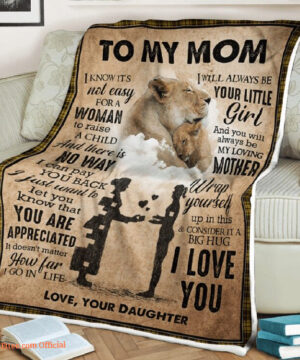 To My Mother Lion I Am Always Your Little Girl Quilt Blanket - Super King - Ettee