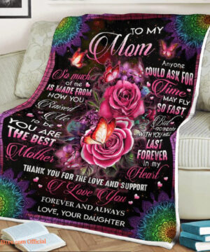 To My Mother Moments With You Will Last Forever Quilt Blanket - Super King - Ettee