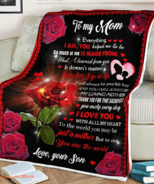 To My Mother Thank You For The Sacrifices You Make Everyday Quilt Blanket - Super King - Ettee